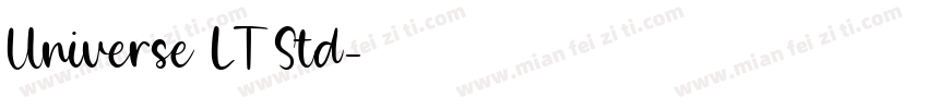 Universe LT Std字体转换